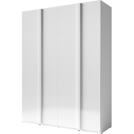 Armario 4 Puertas 180cm colección VERONA. Color blanco brillante