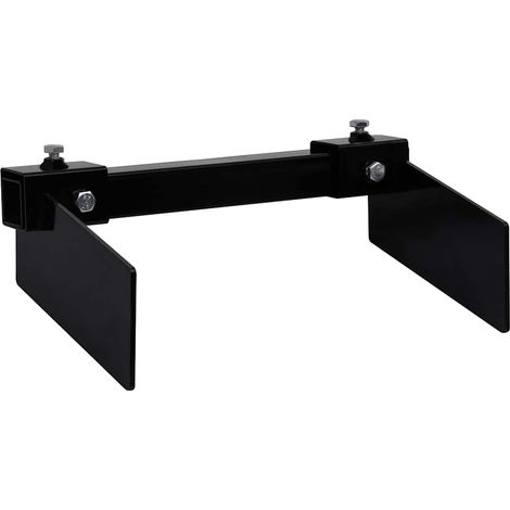 vidaXL Adaptador quitanieves para cortacésped negro (1/2)