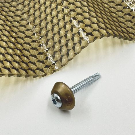 Viti in metallo zincato M5 x 40 mm con rondella di tenuta in bronzo MK PC DIAMONDS 50 pezzi (1/5)