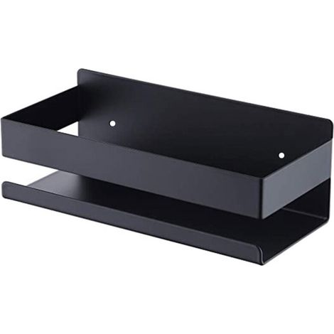 Wandregal, Duschablage aus Metall – Schwarz (1/3)