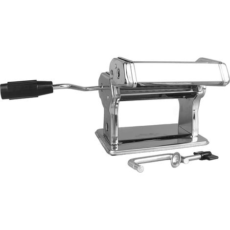 Machine à pâtes manuelle à manivelle, laminoir à pâte en acier inoxydable, 7 réglages d'épaisseur (0,5 à 2,5 mm) (1/5)