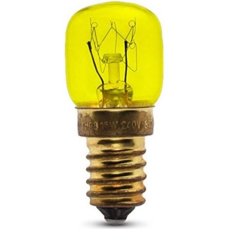 LAMPADINA GIALLA 15W VOLT 220