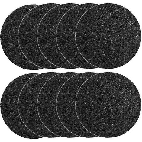 10 Stück Aktivkohlefilter für Komposteimer 6,7 Zoll - Schwarz (1/5)
