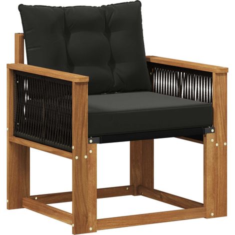 Maison Exclusive - Outdoor Mittelsofa Massivholz Akazie Natur (1/5)