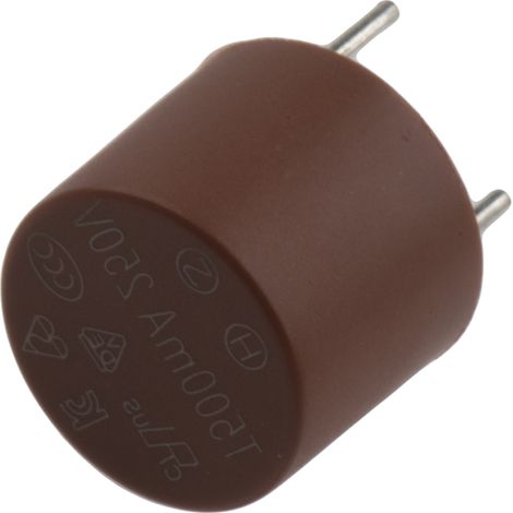 Fusible à montage sur CI RS PRO, Sortie Radiale, 500mA, type T 250V c.a. (1/2)