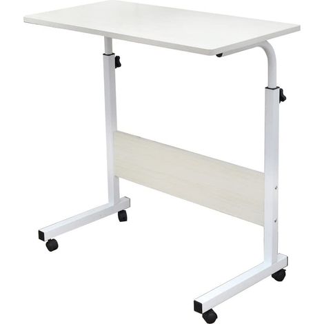 Soges Laptoptisch Beistelltisch PC Tisch Notebook Sofatisch Laptopständer mit Rollen