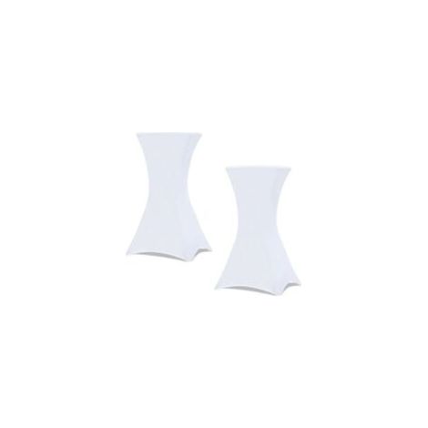 Lot de 2 housses noires pour table haute pliante 110 CM(blanc) (1/5)