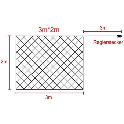 Guirlande lumineuse 200 LEDs 3x2m, filet lumineux étanche 8 modes, déco intérieur/extérieur jardin mariage fête, prise UE 220V (1/3)