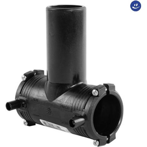 Raccordoo a t elettrosaldabile in polietilene serie wavin monoline pe 100 ø75 pn16 WAVIN