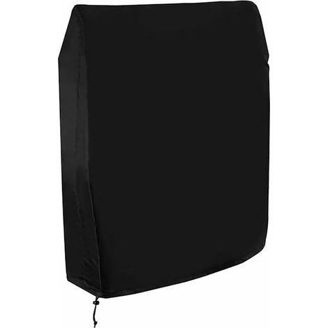 Housse de Protection pour Chaise Longue Pliante, Housse Transat Jardin Anti-poussière, Imperméable, Anti-UV, Housse Relax Jardin Oxford pour Fauteuil Relax, W82×H93cm (Noir) (1/5)