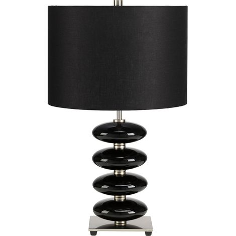 Elstead Onyx - 1 Leuchttischlampe Schwarz, E27