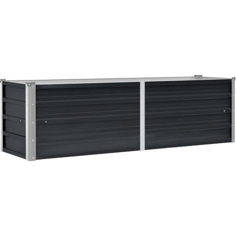 Maison Exclusive - Arriate de acero galvanizado gris antracita 16 (1/5)