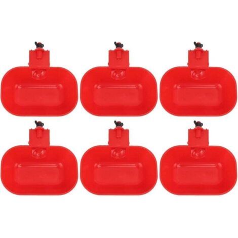 6 PCS Abreuvoirs Automatiques pour Volaille, Grand Abreuvoir ABS épaississant, Abreuvoir Automatique pour Poulet, Chien, Canard G1/8 Filetage Male (1/5)