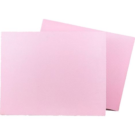 Coussin d'équilibre pour exercices et fitness en position debout, souple, haute résilience, antidérapant et imperméable, en TPE rose, 40 x 33 x 5 cm (1/5)