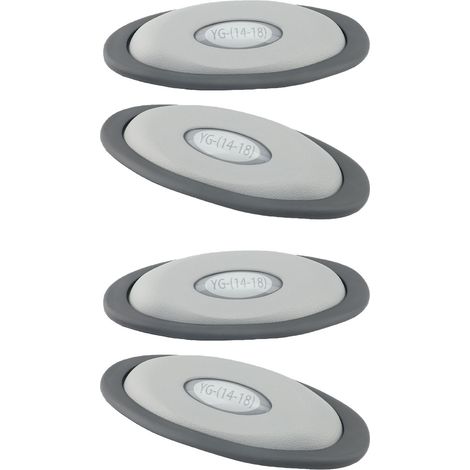 Lot de 4 coussins ovales pour spa, compatibles avec les spas de la série J 300. Coussins de rechange en caoutchouc PU pour appui-tête, références 2455 et 263. (1/4)