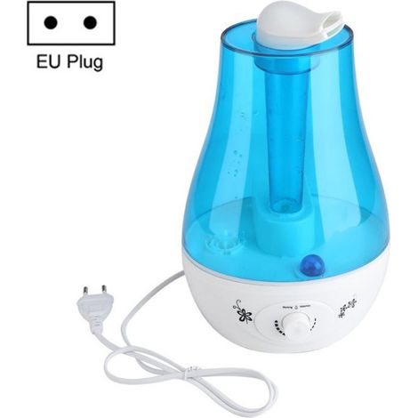 Humidificateur d'air double brumisation 3L, grande capacité avec lumière LED, purificateur à ultrasons, design moderne (1/5)