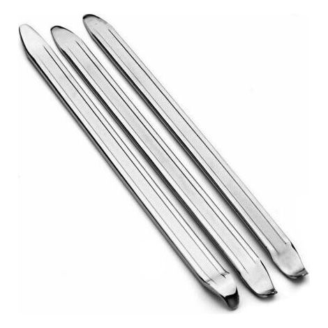 3 Pièces Démonte-Pneu, 25cm Démonte-pneus en Acier Au Manganèse Outils De Réparation De Décapant De Pneu De Cuillère pour Le Changement De Pneu De Voiture De Vélo De Moto De Vélo (Argent) (1/5)