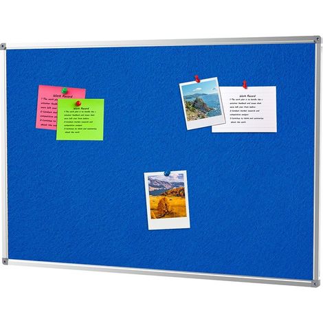 Pinnwand aus Filz - 90x120 cm - Blau