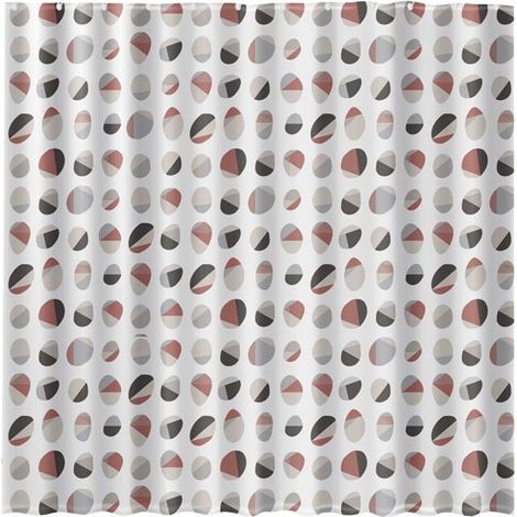 Duschtür 180x200cm PEVA Grau Beige - Rayen