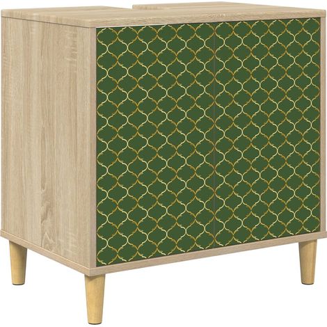 Armoire de salle de bain GELEEN Sonoma 60 x 40 x 60 cm extérieur (1/5)