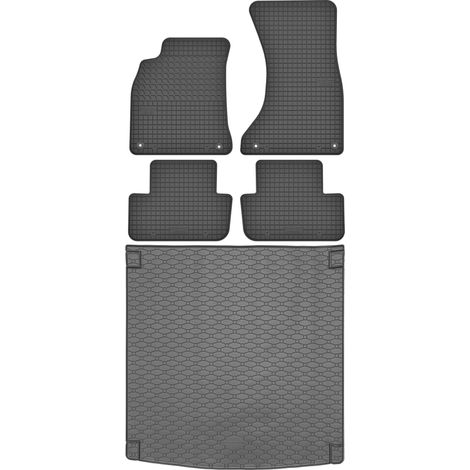 Juego de alfombrillas de goma para coche y maletero para Audi A4 B8 Kombi (2008-2015).