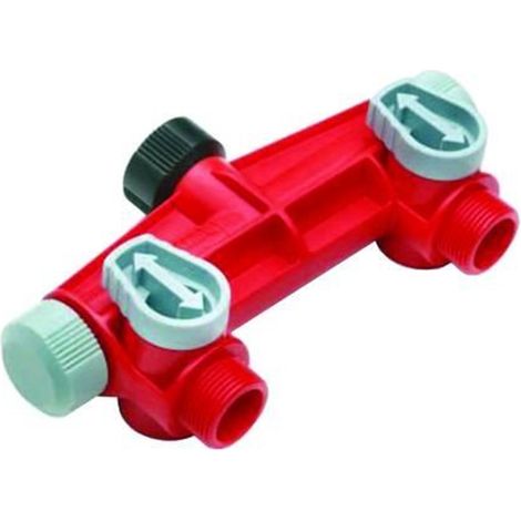 IPIERRE  PRESA RUBINETTO A  DUE USCITE FILETTO 3/4" M (1/4)