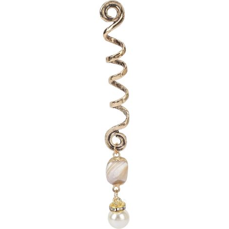 Coiffure bijou pour dreadlocks, pendentif en alliage, décorations coques tresses, accessoires cheveux boucles, perle coquillage printemps, pour mariages, fêtes, expositions, banquets. (1/5)