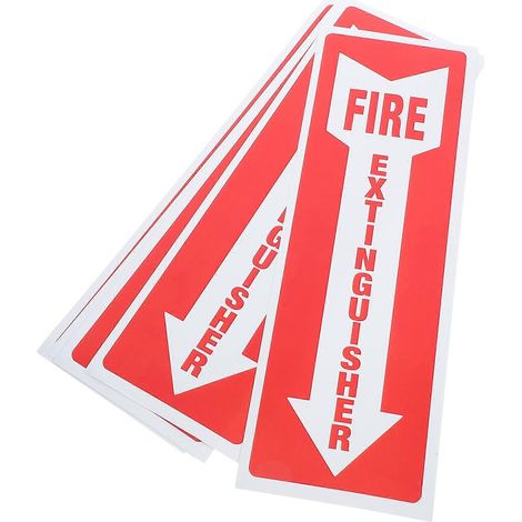 40 autocollants de signalisation pour extincteurs, clairement visibles, avec consignes de sécurité, adaptés aux situations d'urgence et aux restaurants. (1/5)