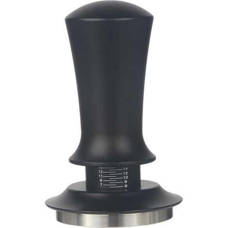 Pressino per caffè espresso da 53 mm in acciaio inox con molla di calibrazione (Breville 54 mm, nero) (1/4)