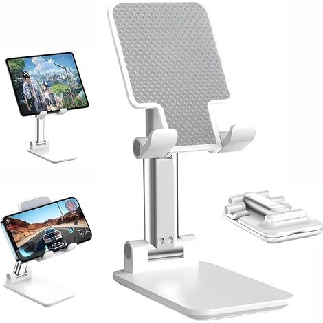 2pcs innovant pliant réglable support de téléphone portable, support de téléphone portable, support de téléphone portable de bureau, support de bureau pour iPhone, iPad Samsung Mini iPhone tous les sm (1/3)