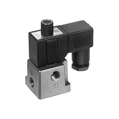 Electrodistributeur pneumatique SMC série EVT3 fonction 3/2, Solénoïde, G 1/4, 24V c.c. ( Prix pour 1 )
