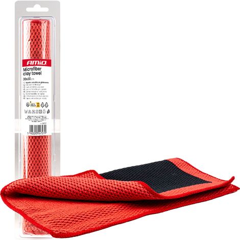 Asciugamano in microfibra per argilla 30x30 cm amio-04727 (1/5)