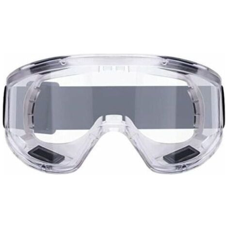 BUNTHAUS Lunettes de protection antibuée, lunettes de sécurité anti-rayures, parfaites pour le bricolage, la chimie, la construction, les chantiers de construction (1/4)