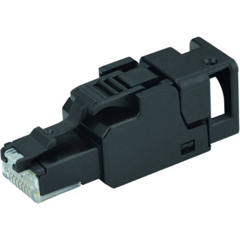 Telegärtner 100023052 Connecteur RJ45 non blindé et assemblable sur le terrain UFP8 T568B CAT.6A(IEC), AWG24/1-AWG23/1,