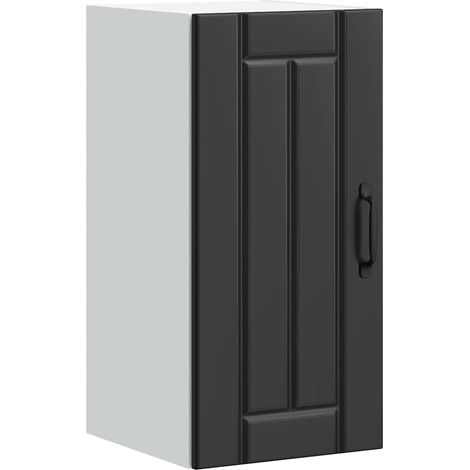 Küchen-Hängeschrank Lucca Schwarz Holzwerkstoff
