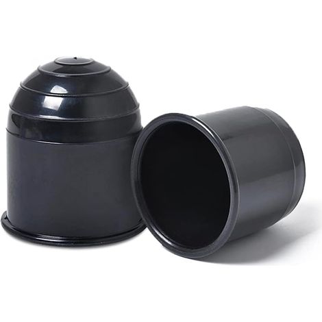 cubiertas negras para bola de remolque, universales de 50 mm para caravana, de plástico, perfectas para remolques de camión (plástico)