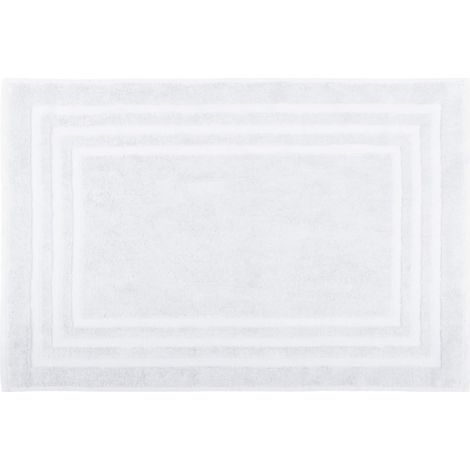 1 Tapis de Bain, 45x70 cm, Coton Bio, Doux et Absorbant, Modèle Lagune, pour Salle de Bain (1/5)