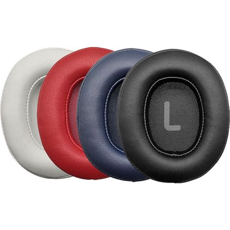 Almohadillas de repuesto compatibles con auriculares JBL Tune T700BT / T750BTNC / T760NC / T770 / 720, protectores auditivos y fundas para auriculares (negro, blanco, rojo oscuro y azul oscuro). (1/4)