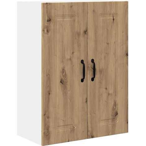 Meuble mural de cuisine,Armoire de cuisine Chêne artisanal 60 x 31 x 80 cm CFW30142 (1/5)
