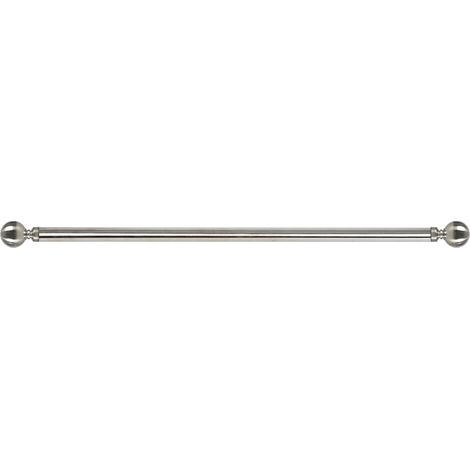 Marlow Steel Curtain Rod Quiet Rail Pole Set Extendable Adjustable Satin Nickel