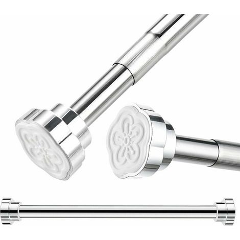 Tringle Extensible, Barre Télescopique Acier Inoxydable, Tringle à Rideaux, Tringle De Douche, 40-55cm,Guazhuni (1/5)