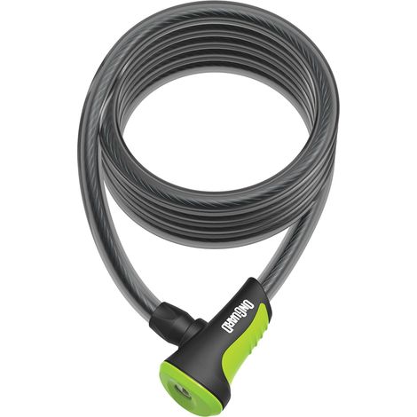 Antivol Spirale Vélo Vert 180cm - Leger Et Facile A Transporter - Onguard