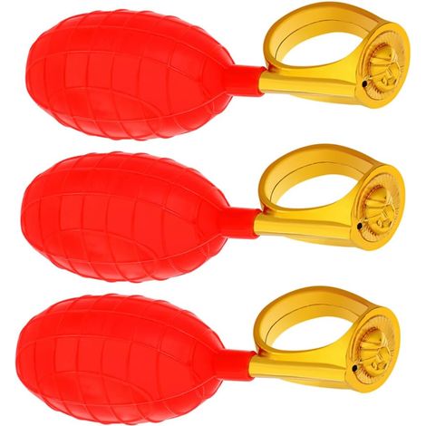 3 pièces Anneaux de Farce à Eau Rouges Jeux et Faciles pour et Famille Surprises Avril pour Fête et Événements (1/5)