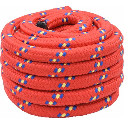 Mehrzweck-Allzweckseil 60 mm 10 m Rot PP 21600 kg Max. Traglast vidaXL