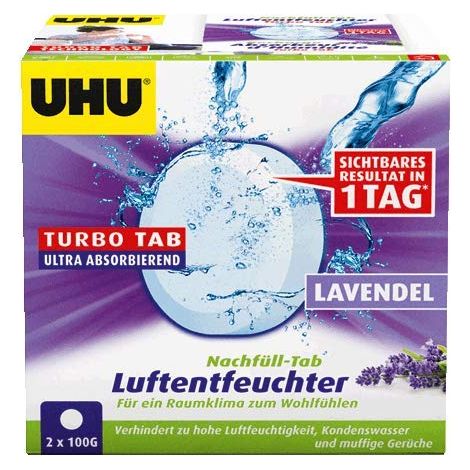 Lot de 2 pastilles de recharge pour déshumidificateur - 100 g - Lavande (1/3)