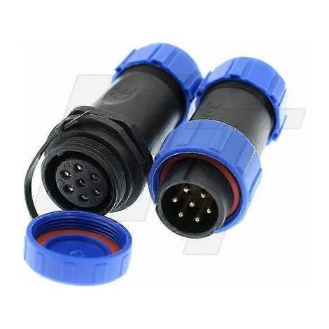 Prise mâle/femelle étanche à 7 broches à déconnexion rapide pour éclairage marin LED (1/5)