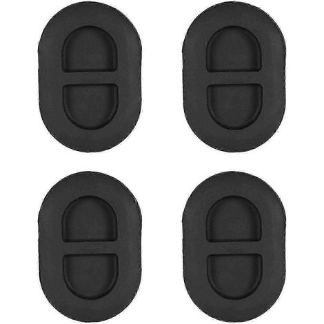 Lot de 4 bouchons de vidange noirs en caoutchouc pour plancher arrière de Jeep Wrangler JK (1/4)
