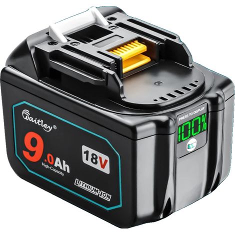 Batterie Lithium-Ion, 18V, Capacité 9000mAh, 1PC batterie 9Ah (1/2)