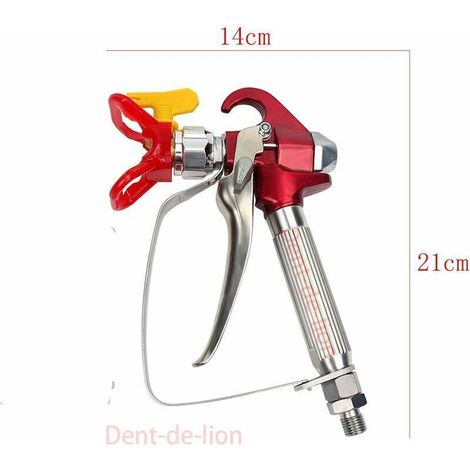 ALLIANDISAirless Pistolet Peinture Haute Pression XS-818 + Buse Siège +5 x Airless Peinture Pistolet filtre (1/3)