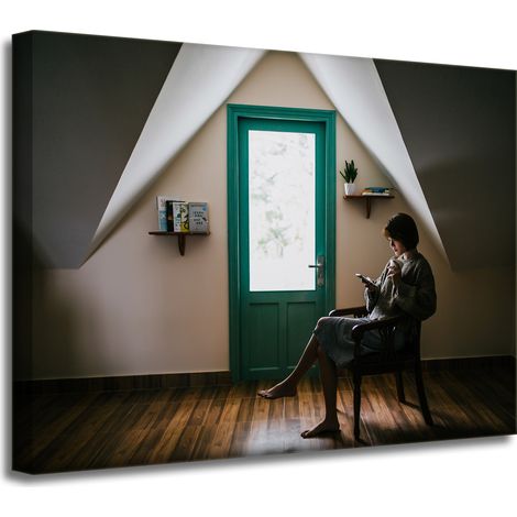 Leinwanddruck „Menschen, Frau, Chillout“, 40 x 30 cm
